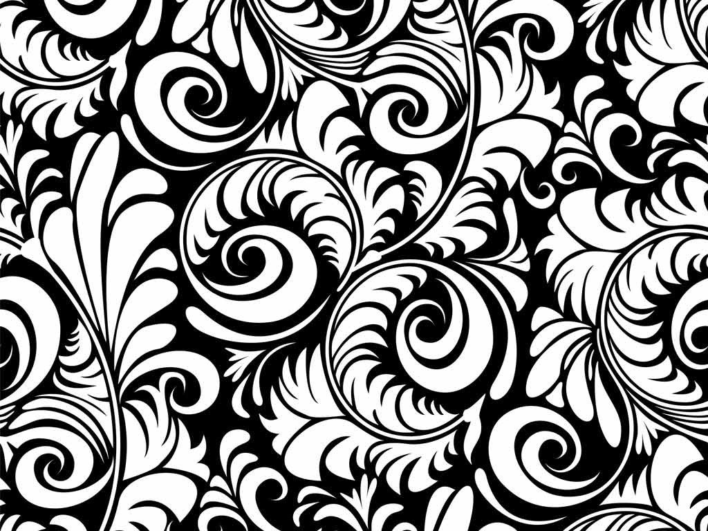 Black & White Floral Wallpapers