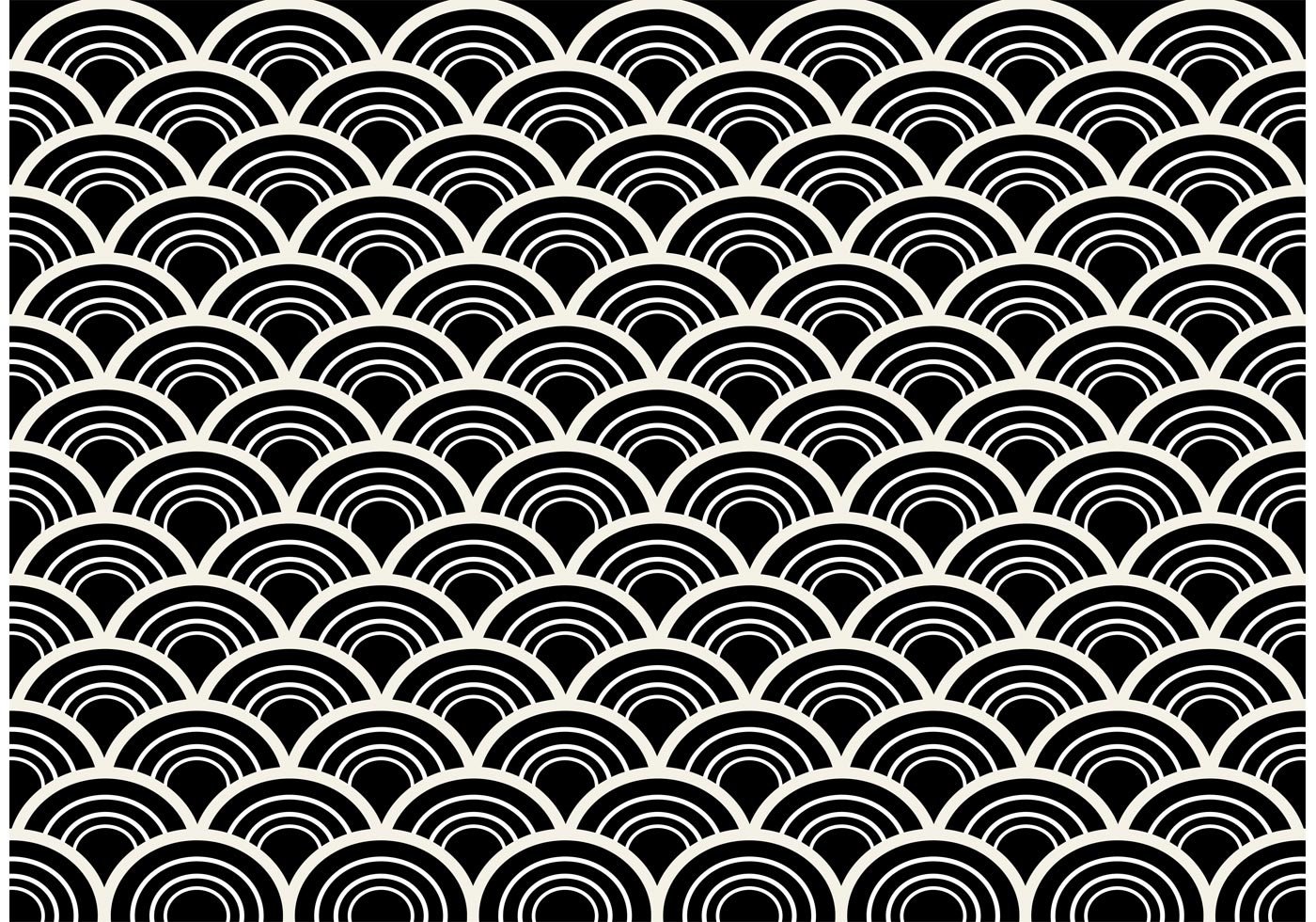 Black and White Seamless Abstract Pattern Vector