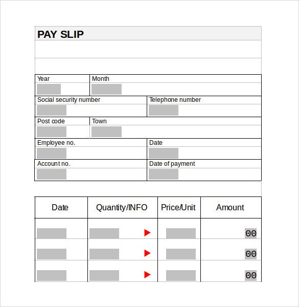 Pay Stub Template 15 Download Free Documents in PDF
