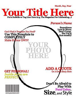 Make Your Own Title Fake Magazine Cover