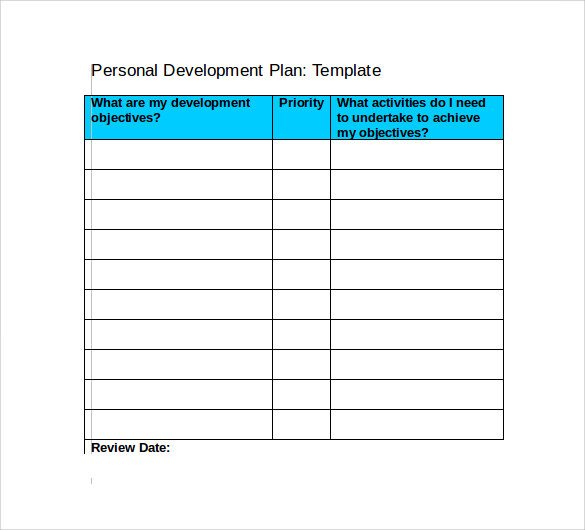 Sample Development Plan Template 11 Free Documents in