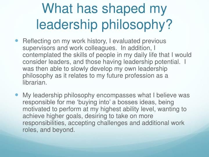 PPT My Personal Leadership Philosophy PowerPoint