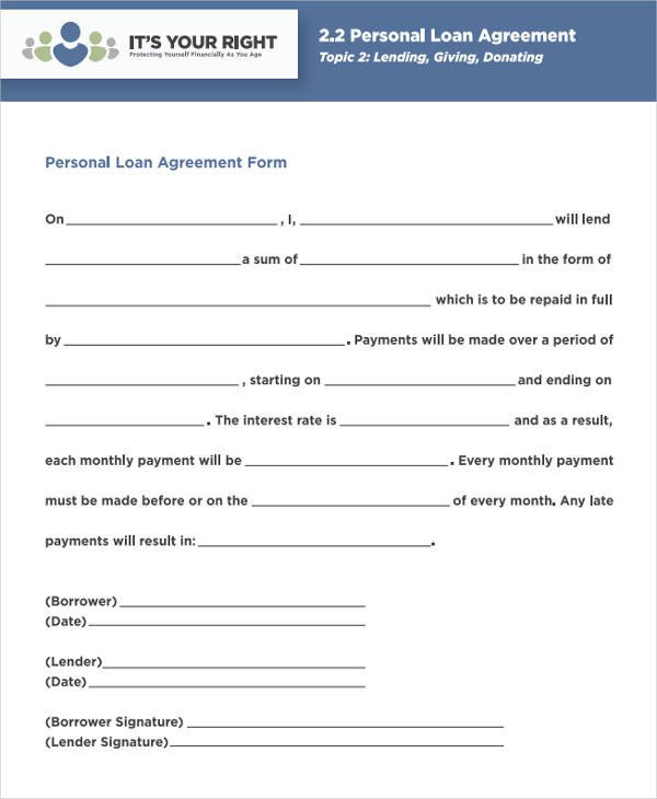 44 Agreement Form Samples Word PDF