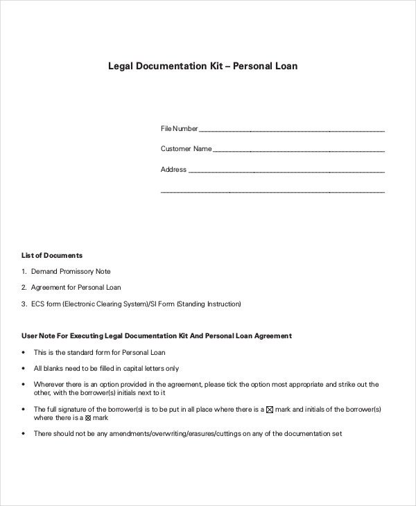 Loan Agreement Template 18 Free Word PDF Document