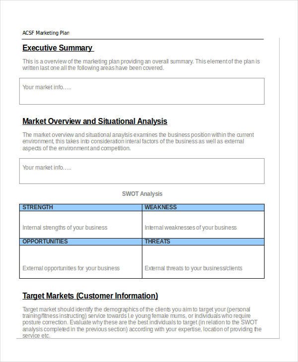 42 Marketing Plan Examples & Samples PDF Word Pages