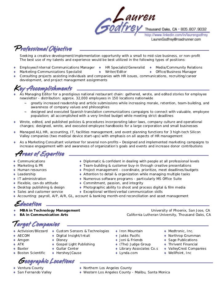 Sample Career Marketing Plan 2010
