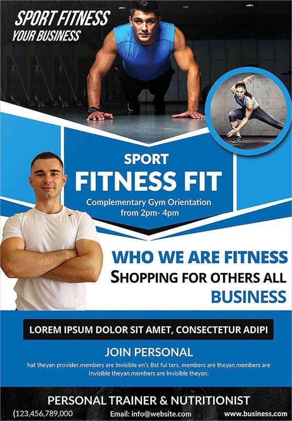 24 Fitness Flyer Designs PSD Word Publisher