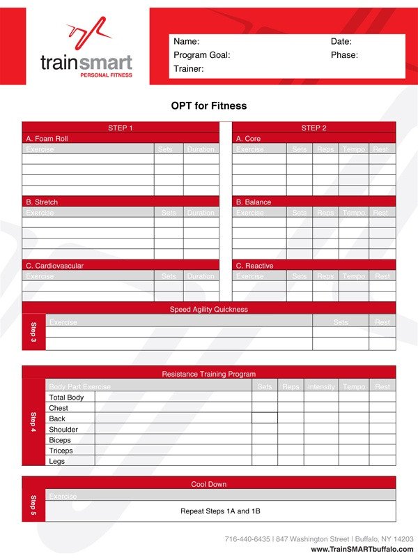 NASM OPT Template Personal Training