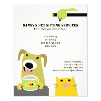 Pet Sitting Business Full Color Flyer