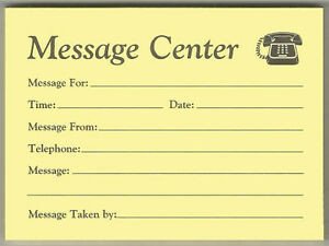 20 3"x4" 50 Sheet 3M Post It Note Telephone Message