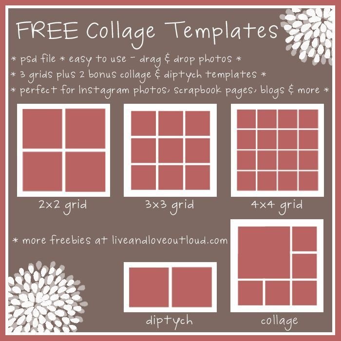 28 best images about Free Collage Templates on Pinterest