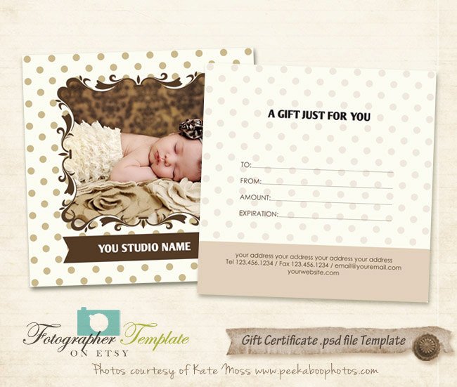 Gift Certificate Card Template by grapherTemplate