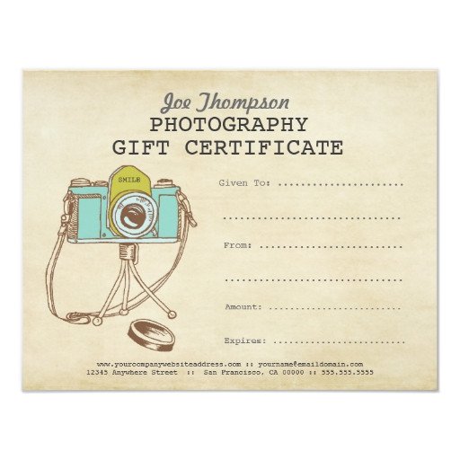 grapher graphy Gift Certificate Template 4 25x5
