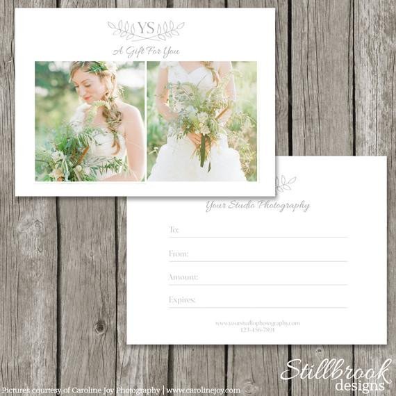 graphy Gift Card Template Gift Certificate Marketing