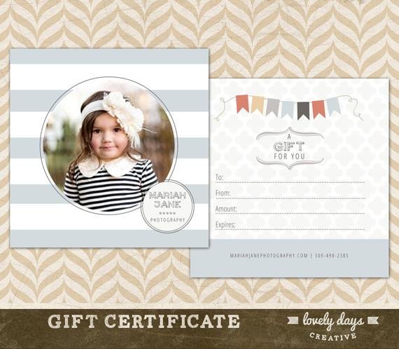 graphy Gift Certificate Template for graphers