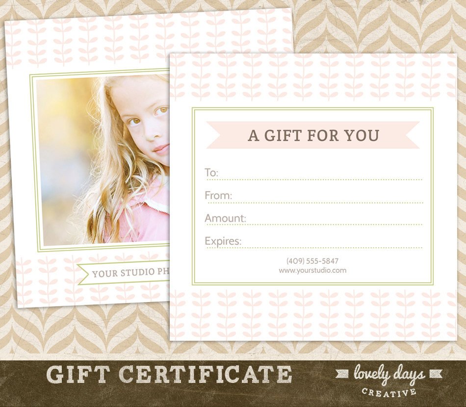 graphy Gift Certificate Template for Professional
