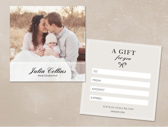graphy Gift Certificate Template