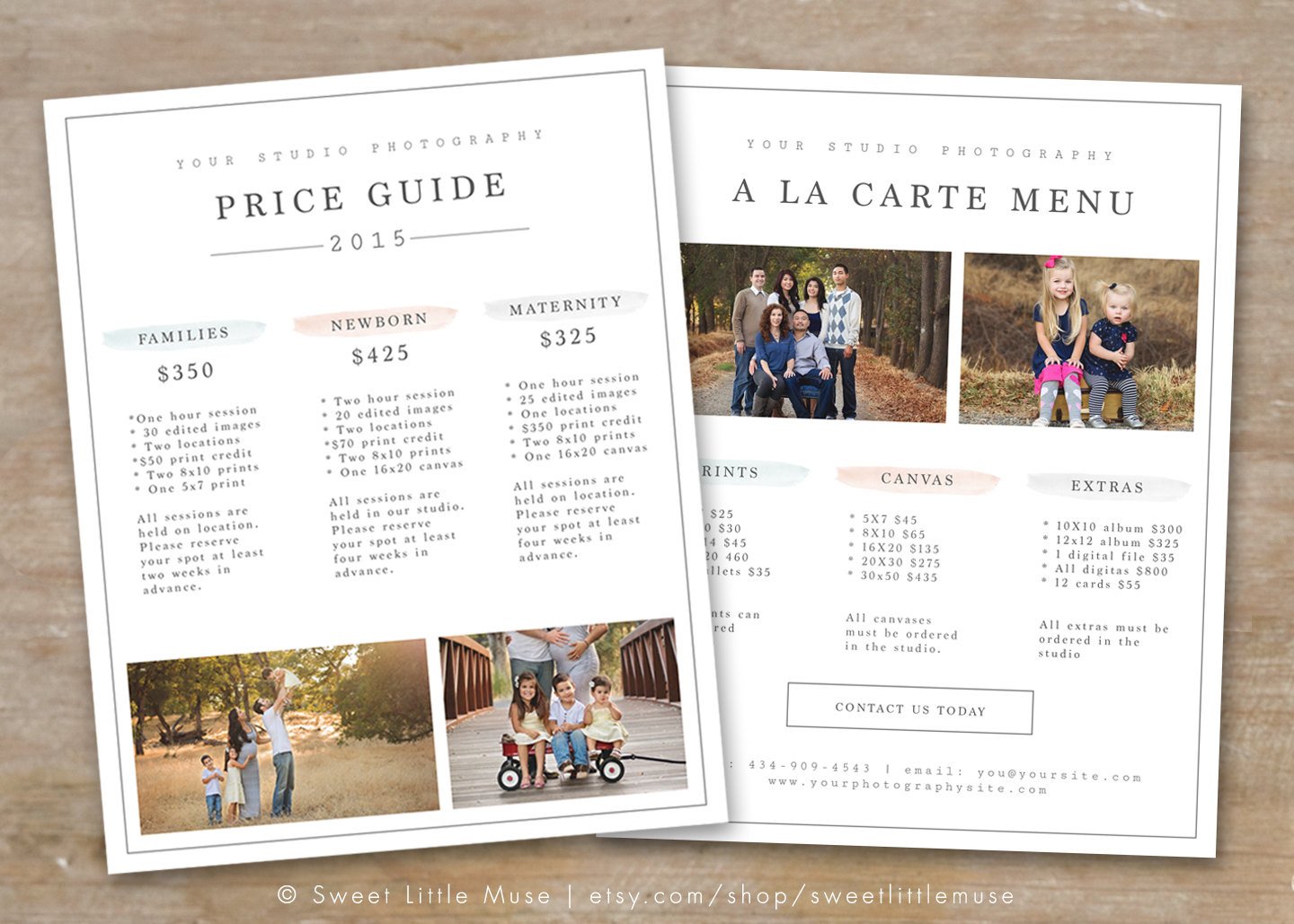 graphy Price List Template graphy Pricing Guide