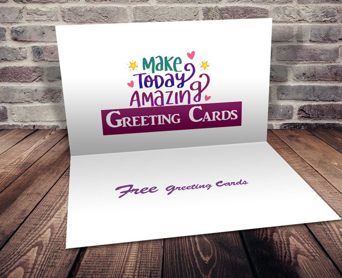 3 Greeting Card Templates with shop Free PSD File