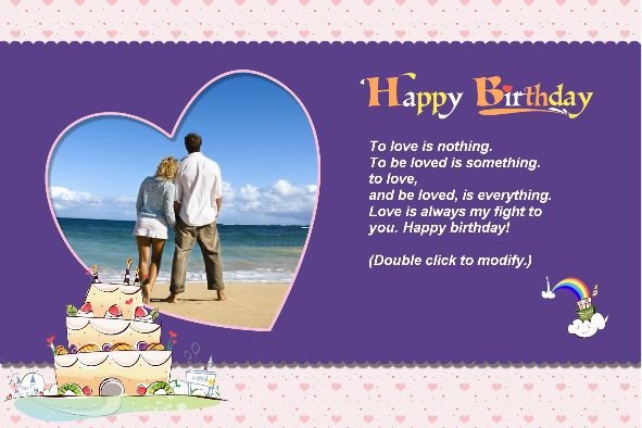 Happy Birthday Card Love 202 [] $4 90 5PSD