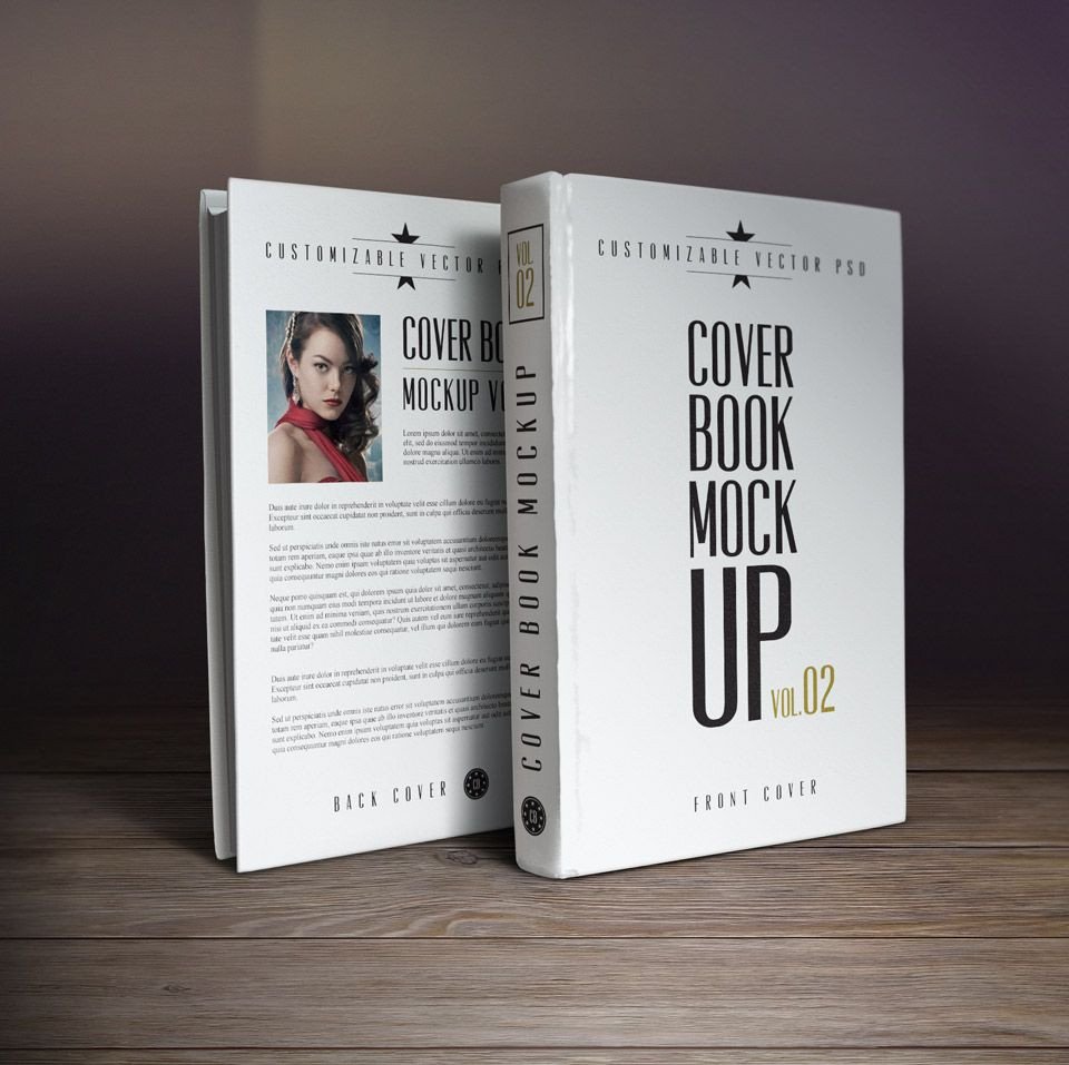 10 Book Cover PSD MockUp Templates