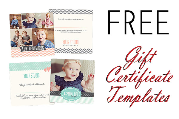 Free Gift Certificate shop Templates from Birdesign