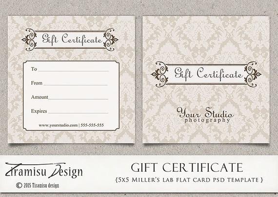 Gift Certificate shop Template graphy Gift