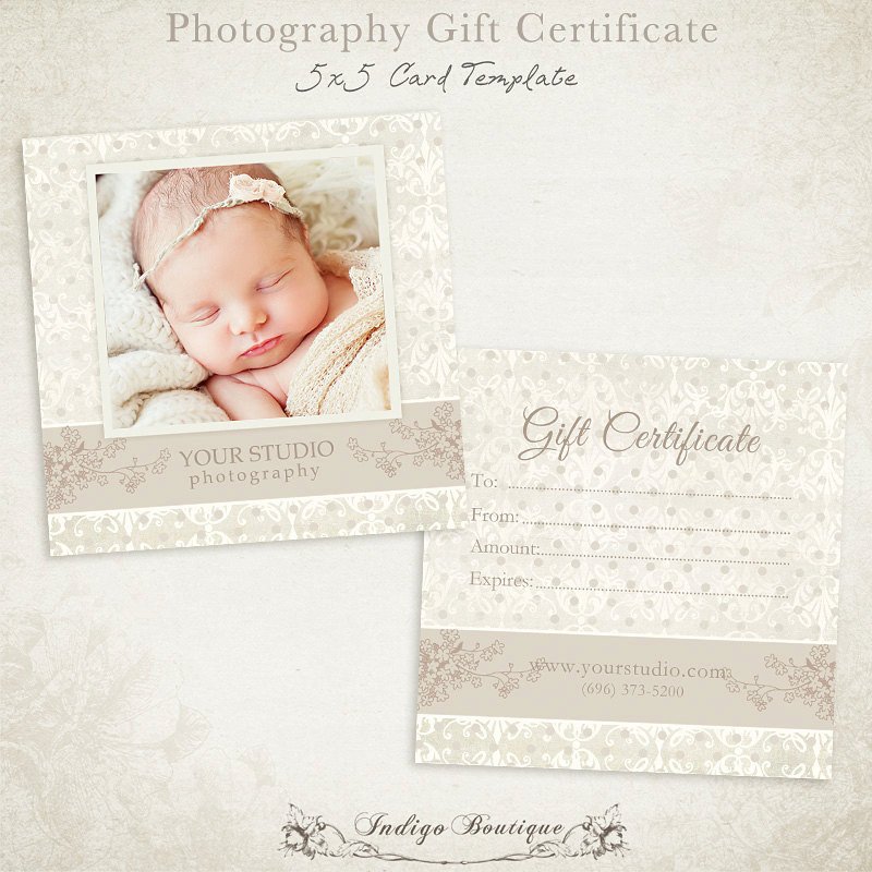 graphy Gift Certificate photoshop template 007 ID0105