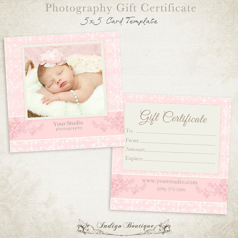 graphy Gift Certificate photoshop template 011 ID0132