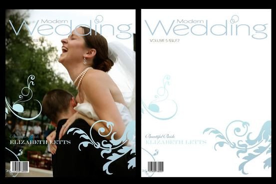 Wedding Magazine Frame Cover shop Templates psd V3