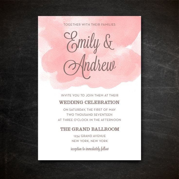 Wedding Invitation Template Printable Wedding Invitation