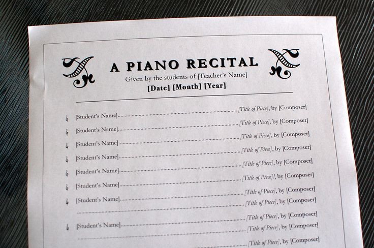 26 best images about Piano Recital Invitations on