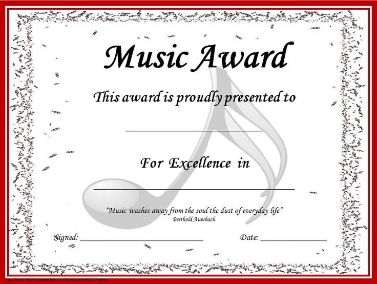 Image result for piano recital certificate template
