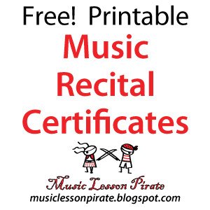 Music Lesson Pirate Music Teaching Resources Recital