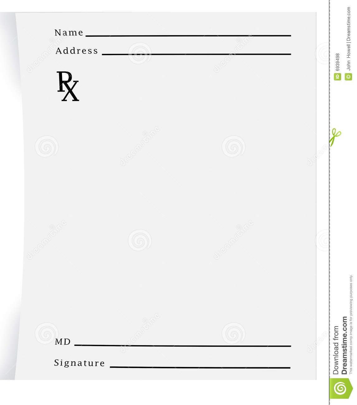 Prescription Pad Blank Download From Over 27 Million
