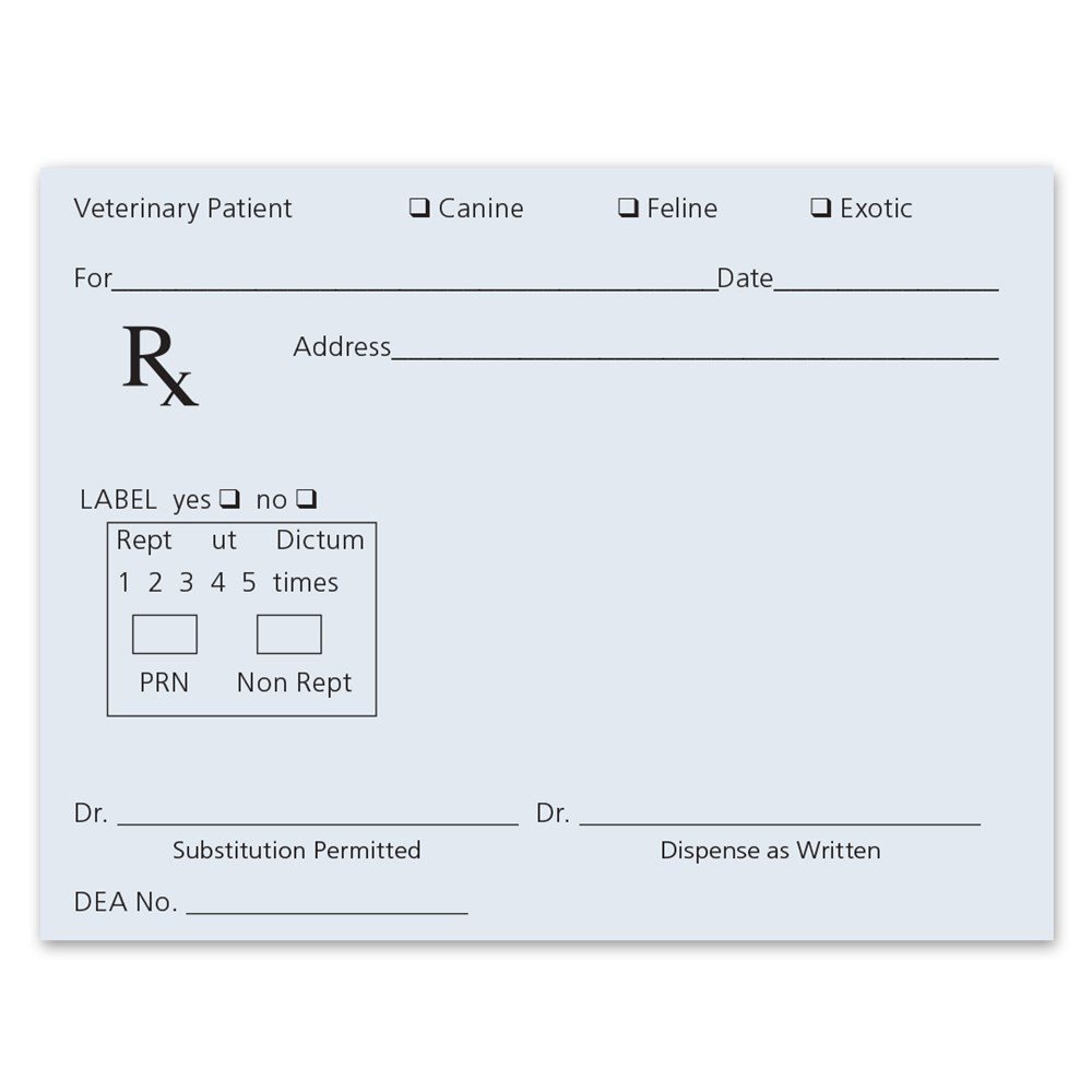 Tamper Resistant Prescription Pads