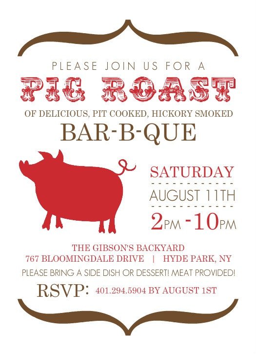 32 best images about Pig Roast Invitations on Pinterest