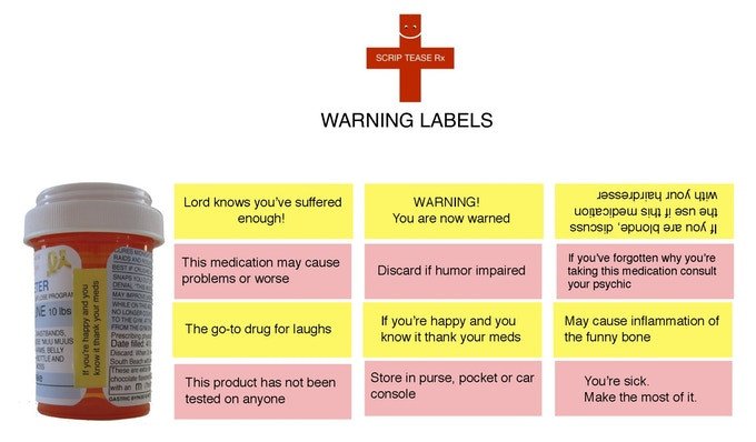 Funny personalized fake prescriptions for modern life by