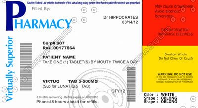Pill Bottle Labels Printable to Pin on Pinterest