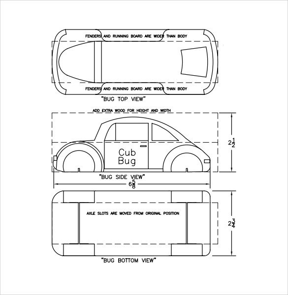 Pinewood Derby Templates 11 Download Documents in PDF
