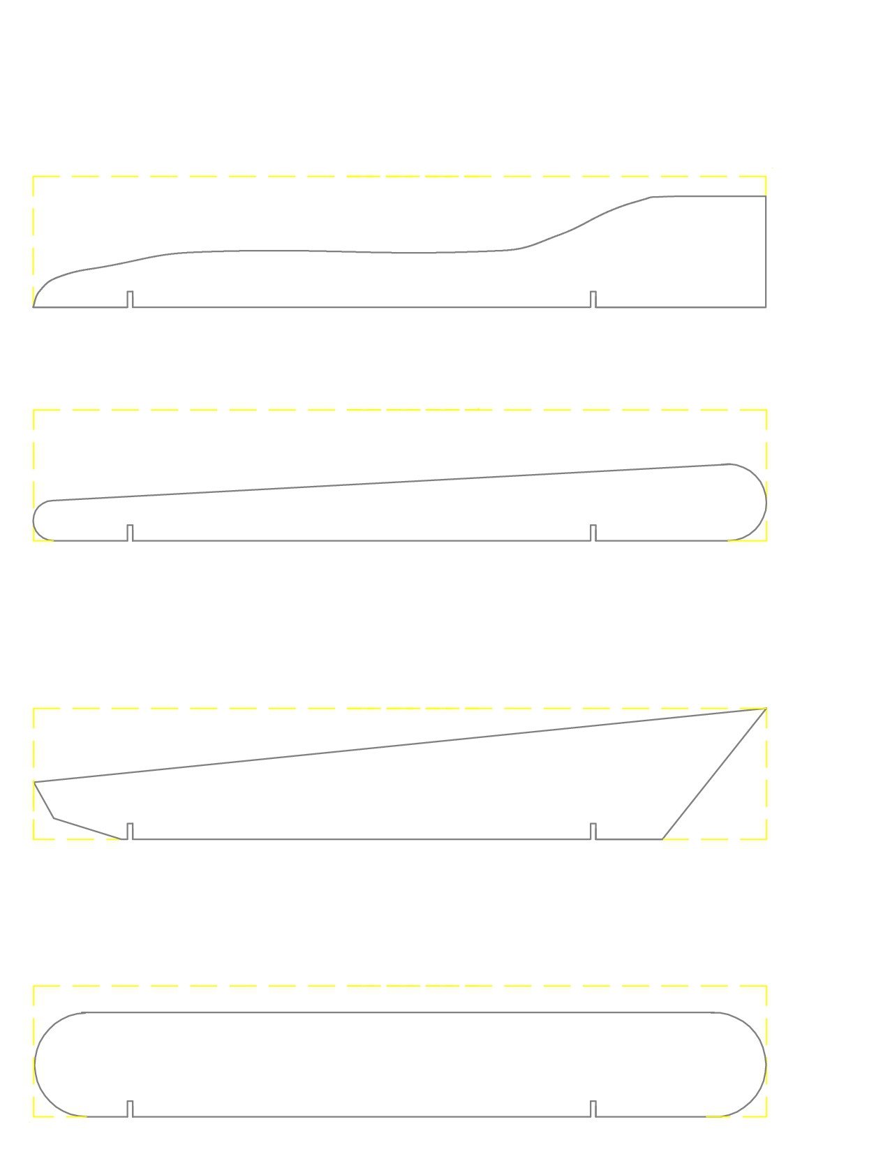 Pinewood Derby Wedge Template