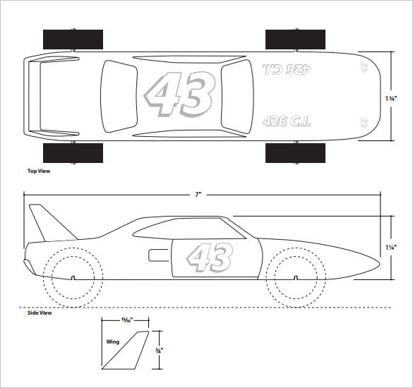27 Awesome Pinewood Derby Templates – Free Sample