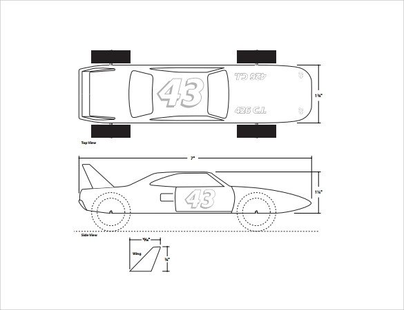 Pinewood Derby Templates 11 Download Documents in PDF