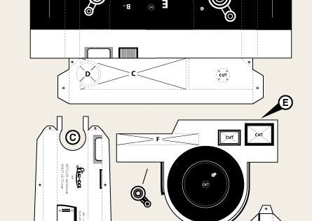 Leica M3 Pinhole Camera papercraft