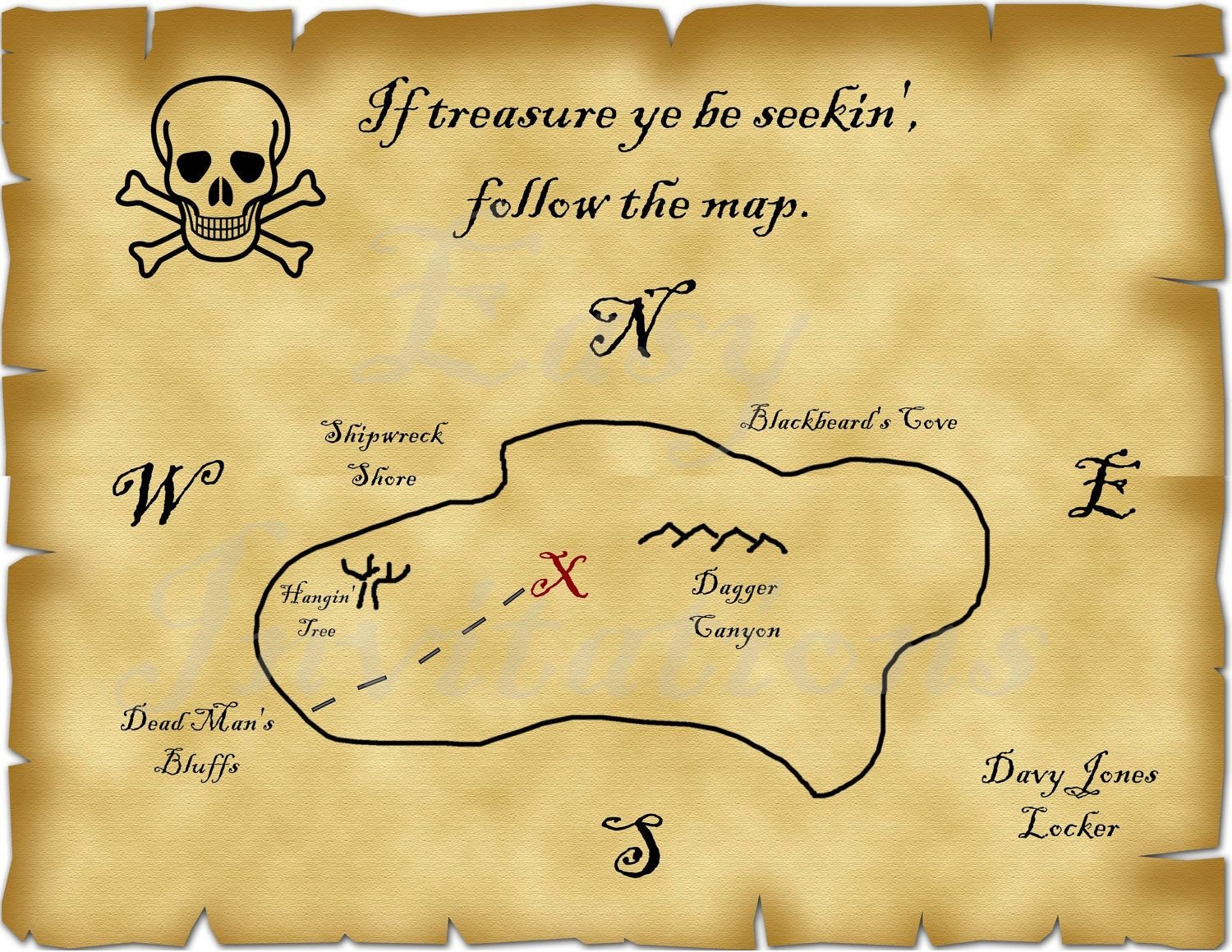 Printable Pirate Treasure Map Best s Template