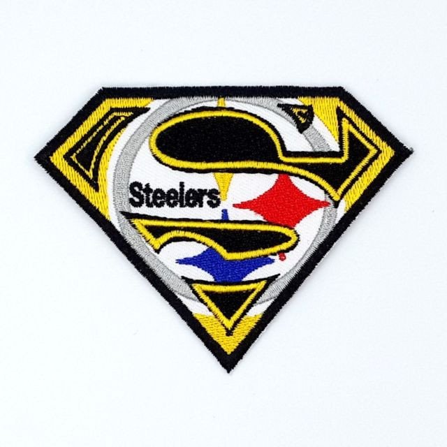 Pittsburgh Steelers T Iron on Patches Embroidered Badge