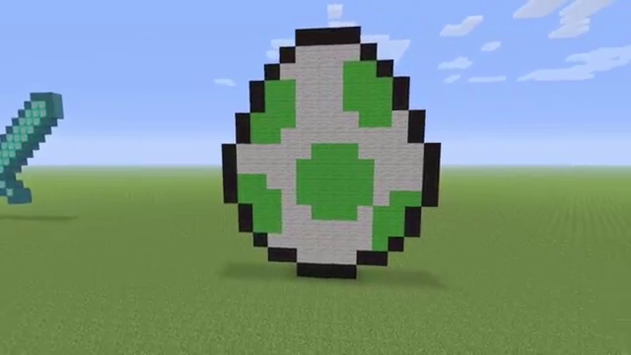 Minecraft 4 Pixel Art Yoshi s Egg