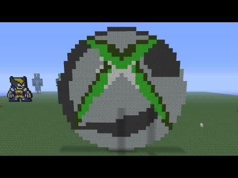Minecraft Pixel Art Xbox360 Logo Tutorial