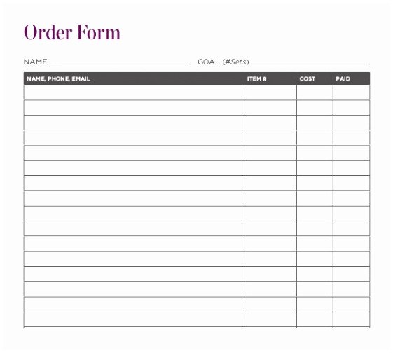 12 Pizza order form Template Ypiet