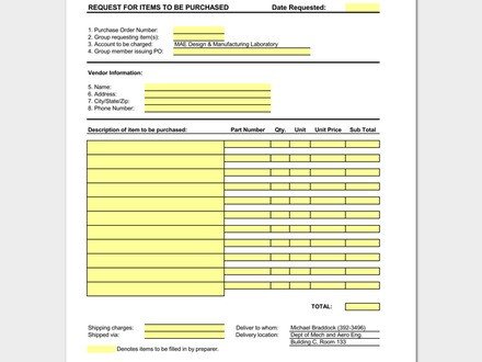 Delivery Order Template 5 Forms For Word Excel PDF